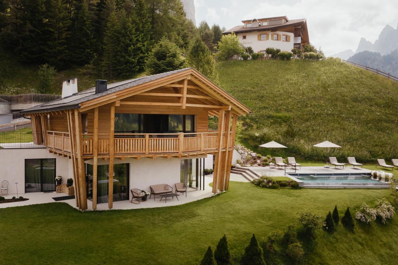 Luxury Spa Chalet Lum D'Or Selva di Val Gardena Kültér fotó